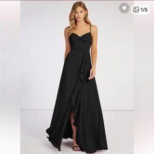 Azazie Black Evening Gown